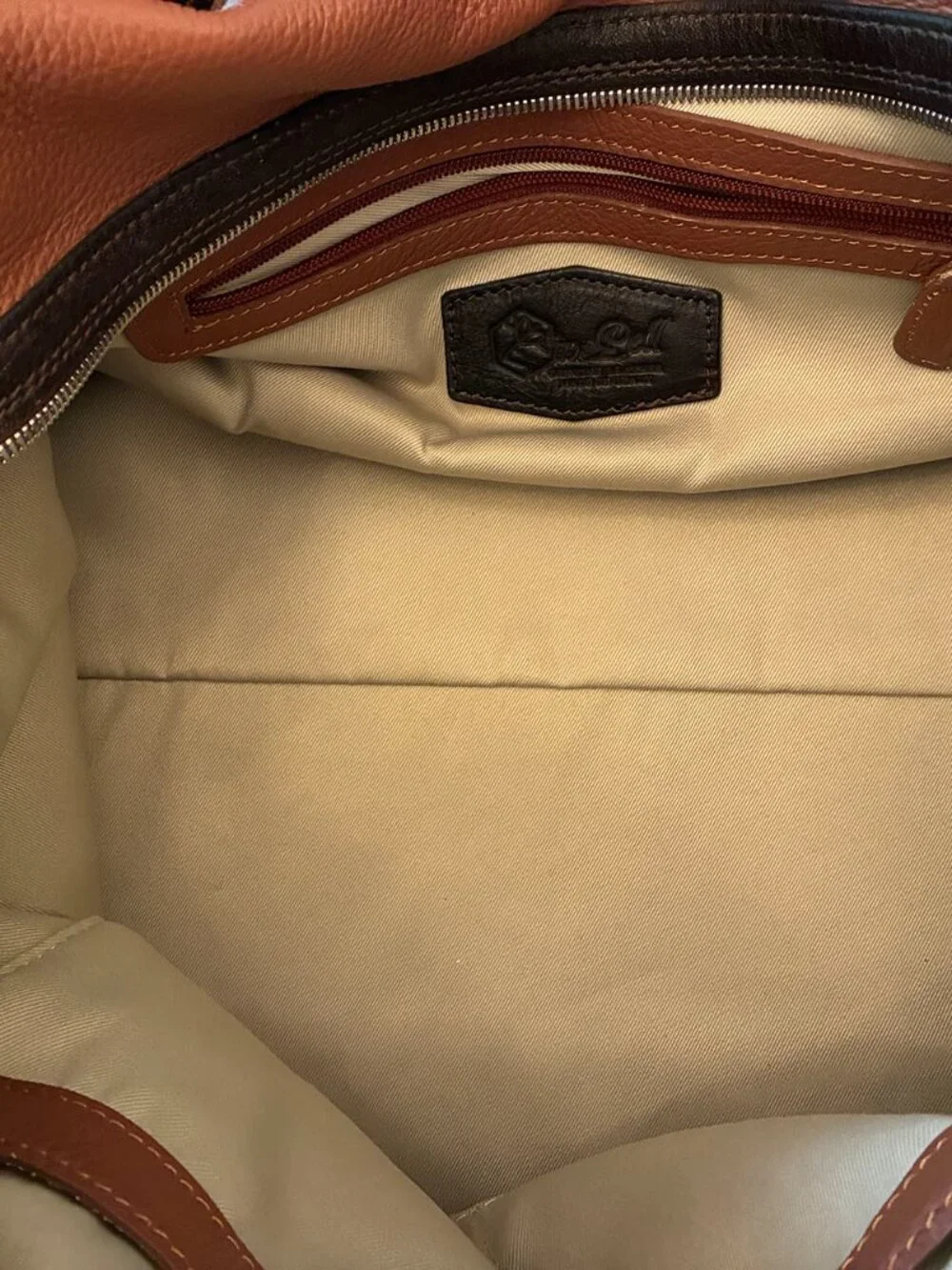 Valentina / Pelle Leather Duffle Bag, Made in Italy